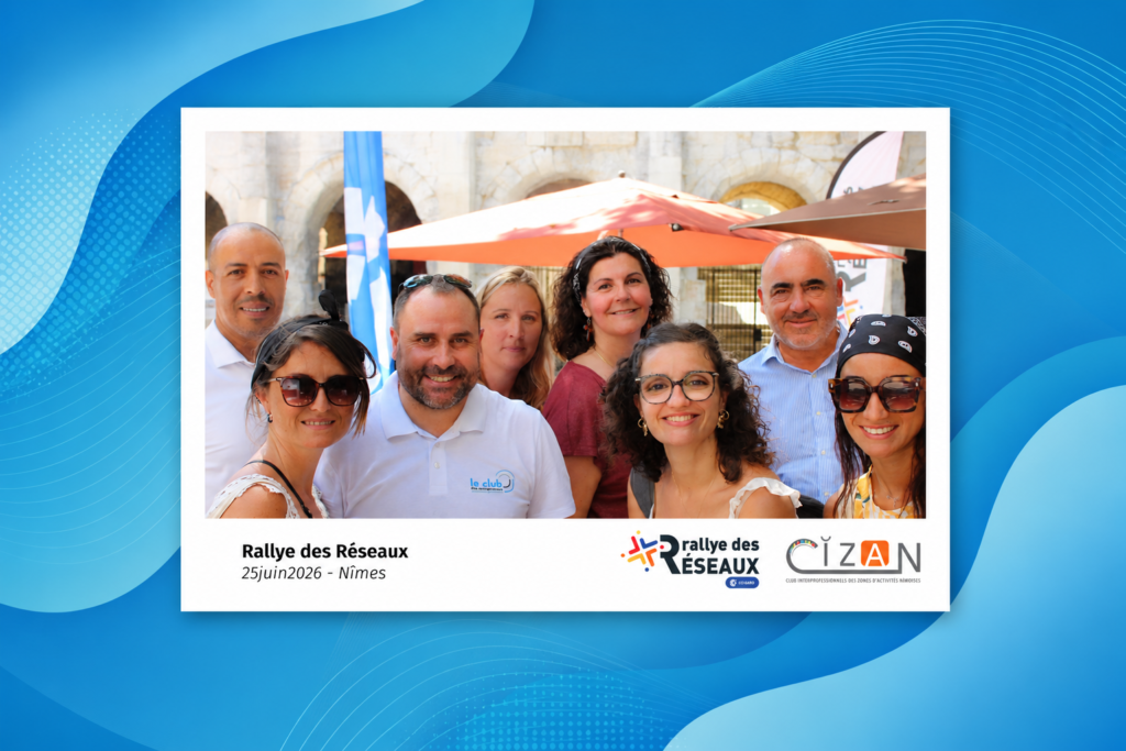Photobooth Rallye des Réseaux CCI Gard Nîmes Ma Selfie Box juin 2026 arènes